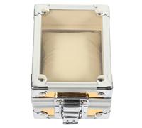 Tofficu Boîtier de Montre en Acier Inoxydable Élégant Boîte de Rangement Montre Unique Résistant aux Rayures Protège de L'humidité Présent pour Parents Maison