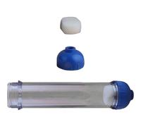 Tofficu Boîtier Filtre Purificateur Vide Transparent pour Système de Filtration d'Eau Domestique, Résistant et Étanche, Fonction Anti-Tartre, Compatible Bricolage pour Usage Familial