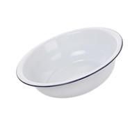 Tofficu Bol Émaillé Vintage Bassine à Légumes Conception Rétro Grand Volume Utilisation Polyvalente 1 Pièce
