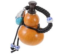 Tofficu Bouteille en Calebasse Vintage 300 ML Cire d'abeille, Conteneur Suspendu Étanche, Petite Bouteille Décorative Multifonction pour Maison et Bureau, Gourde Artisanale 5-8 CM