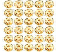 Tofficu Boutons-pression Métalliques Ronds 15 Mm Dorés, Lot de 50 Pcs, Alliage Robuste, Outil de Fixation pour Paquet à Main, Vêtements, Manteaux et Travaux de Couture Artisanale