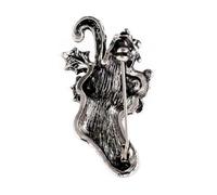 Tofficu Broche de Noël Rétro en Cristaux Or de Chaussette, Délicate Fête ou Anniversaire, Présent de Noël Élégant et Classique