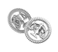 Tofficu Broche de Revers Design Professionnel et Résistant en Alliage Argenté 2pcs, Symbole Balances de Justice Avocat pour Bureaux et Salles D'audience