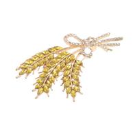 Tofficu Broche Épinglette pour Chemises Chic en Alliage de Zinc Épingle Sécurisée, Broche Blé Élégante pour Femmes, Usage Polyvalent Occasions Diverses