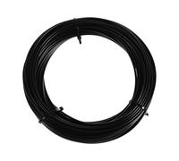 Tofficu Câble D'acier Inoxydable Noir 25 Mètres, Câble Gainé la Rouille, Structure Multi-brins pour Étendage à Linge Extérieur et Camping