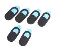 Tofficu Cache-Caméra Coulissant pour Ordinateur Portable Housse de Webcam Moderne Protection Utilisation Facile Décoration 6 Pièces Noir