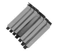 Tofficu Cache Fente Pci Ventilé avec Vis pour Ordinateur de Bureau, Lot de 8 Pièces, Protection la Poussière, en Fer Peint Noir, Accessoires pour Boîtier Pc, Usage Informatique