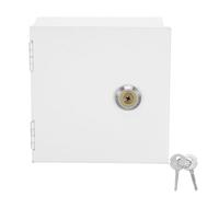 Tofficu Cache-interrupteur Mural Verrouillable 86 Type, en Fer Blanc 60 Mm de Haut, Boîte de Sortie Unique sans Fond, Protection Électrique Étanche Intérieure et Extérieure, Sécurité