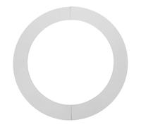 Tofficu Cache-tuyau Mural Décoratif Blanc en Abs Ø 180 Mm Bride Fendue Auto-adhésive, Couverture Étanche et Protection des Conduits Cuisine, Salle de Bain et Plomberie Rénovations