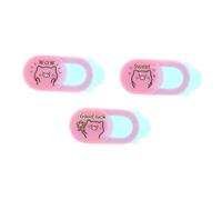 Tofficu Cache Webcam Rose 3pcs en Plastique pour Ordinateur Portable et Tablette Protection de Confidentialité Glissante Pratique