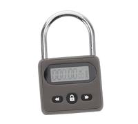 Tofficu Cadenas Minuterie Électronique Métallique Rechargeable USB avec Écran LCD Verrou Intelligent Multifonction pour Études et Gestion Du