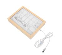 Tofficu Cadre Photo Lumineux de Bureau Créatif Cadre Photo de Table Moderne avec Éclairage LED Décoration pour Salon et Chambre Design Élégant et