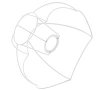 Tofficu Cadres de Lampes en Métal à Monter Soi-même pour Abat-jour de Table E27 en Fer Léger et Compatible Polyvalent pour Lampe de Bureau Suspendre à Domicile