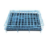 Tofficu Cage de Transport Pliable pour Petit Chien, Chat et Lapin, Cage en Fil Métallique Plateau Amovible, Bleu, Dimensions 26 X 32 X 35 Cm, pour Sorties et Voyages