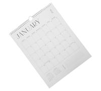 Tofficu Calendrier Mural Mois Planificateur Mensuel Suspendu Papier Blanc Organisation Bureau et Maison Calendrier Minimaliste Janv à Juil