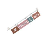 Tofficu Calendrier Perpétuel 2024-2028 pour Salle de nsemble de Tableau D'affichage de Style Cartes de Date Organisateur D'école à Domicile Montessori