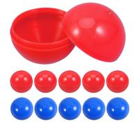 Tofficu Capsules Rondes en Plastique Vides 3 Cm, Lot de 50 Pièces, Boules à Remplir pour Jeux de Fête, Tirage au Sort, Anniversaire et Activités Ludiques