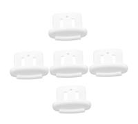Tofficu Capuchon Coulissant Blanc en Plastique pour Lave-vaisselle, Accessoire Pratique de Réparation Ergonomique, Lot de 5 Pièces Cuisine