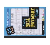 Tofficu Carnet de Suivi des Dépenses Mensuelles Bleu, Grand Format, 1 Exemplaire - Carnet de Planification des Factures et Budget Familial pour Gestion Financière, Suivi des Économies