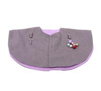 Tofficu Châle D'épaule Anti-griffures pour Perroquet Grand Format Violet, Cape de Protection en Coton Mélangé, Protège Morsures et Déjections, Entraînement et Soins Oiseaux