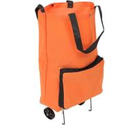 Tofficu Chariot Courses Pliable avec roulettes Cabas Réutilisable Grand Format Trolley Solide et Pratique pour Shopping et Courses Quotidiennes de Transport Pliable avec Poignée Renforcée