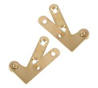 Tofficu Charnières Pivotantes Invisibles en Cuivre pour Porte en Bois Rouge, Style Ming Qing, 4 Paires, Charnières Dissimulées pour Meubles Vintage, Accessoires Quincaillerie, Pivot Porte