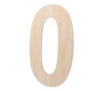 Tofficu Chiffre Zéro Bois Pour Panneau Pour Photos Anniversaire Décoration Bois Vierge Pour Célébrer Les Étapes Importantes