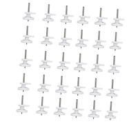 Tofficu Clou Beton Invisible pour Accrocher Cadres Photo sans Traces, Crochets Muraux Abs Blanc, Protection Murale Solide pour Chaque Coin Maison, Lot de 100 Pièces
