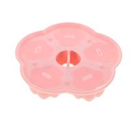 Tofficu Coffret compléments alimentaires enfant couvercle bac à glaçons plateau cube congélateur moule glace bébé moule glaçon enfant glace pour chien moule à biscuits Gel de silice rose