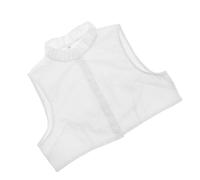 Tofficu Col Détachable Femme en Coton et Lin Blanc, Respirant et Confortable, Style Classique Élégant, Accessoire pour Chemises et Tenues Féminines