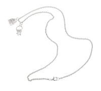 Tofficu Colliers Décoratifs pour Pendaison de Crémaillère 2pcs en Alliage de Zinc Argenté avec Breloques Maison et esign Unique, Peau Sensible, Présent Maison