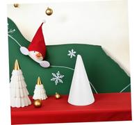 Tofficu Cône Polystyrène Blanc Solide pour Bricolage Décorations DIY Fêtes Stable Réutilisable