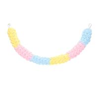 Tofficu Corde à Grimper en Coton Trois Couleurs Jaune Rose Bleu pour Petits Animaux, Suspendu pour Cage Favorisant L’Escalade et L’activité Physique des Hamsters, Rats et Écureuils