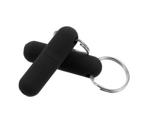 Tofficu Coupe-cigares à Perforation 2pcs en Métal et Caoutchouc Noir, Outil Compact et Portable pour Amateurs de Cigares, Accessoire Cigare Précis et Élégant pour Fumeurs Nomades