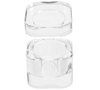 Tofficu Coupelle à Ongles Remplaçable en Verre pour Manucure et Nail Art | Verre, Mélange D’acrylique Liquides, Lavage du Pinceau, Design Délicat