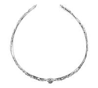 Tofficu Couronne de Princesse en Strass Argentée Alliage Léger et Confortable pour Mariage et Performances Scéniques, Bijou de Tête Élégant de Grosse Couronne Ronde