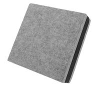 Tofficu Coussinets D'isolation Acoustique Gris Clair 20x20x5,2 Cm pour Caisson de Basses, Absorbeurs de Son Anti-Vibrations, Supports de Haut-parleurs Compatibles Moniteurs, Panneaux