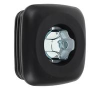 Tofficu Couvercle Carré de Remplacement pour Blender, Bouchon de Pot Transparent en Matériau Résistant la Chaleur, Joint Étanche Antidébordement, Accessoire pour Mixeurs Cuisine, Kit