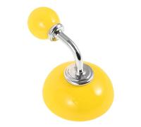 Tofficu Crochet Mural Céramique Rond Couleur Unie pour Vêtements et Chapeaux Patère Décorative Robuste pour Cuisine Salle de Bain Chambre et Dressing Support Polyvalent pour Rangement