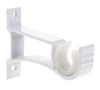 Tofficu Crochets Muraux en Alliage D'aluminium Épais Lot de 4 pour Rideaux Support Solide et Solide pour Tringle à Rideaux, pour Salon Cuisine