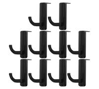 Tofficu Crochets pour Casque d'Écoute Support Multifonction, 10 Pièces Adhésifs Noirs, Installation Facile, Compatible Casques Gaming et Bureau, Gain de Place sur Écran