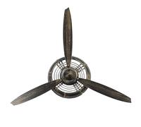 Tofficu Décoration Murale Hélice Avion Style Industriel Vintage Fer Forgé pour Salon Cuisine Bureau Loft