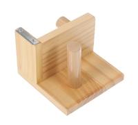 Tofficu Distributeur de Ruban Adhésif Compact Bois Naturel avec Support Intégré pour Washi Tape et Stickers Coupe Ruban Portable pour Bureau et Cadeaux