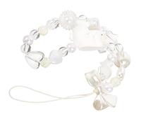Tofficu Dragonne De Téléphone Perlée Mignonne Nœud De Lapin Cordon De Poignet Accessoires Pour Téléphone Portable Chaîne Anti-perte Décoration En Perles Compatible Smartphones Couleur Multicolore