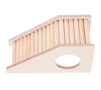 Tofficu Échelle en Bois Naturel pour Hamster et Chinchilla, Maison en Bois Multi-Fonctions Cachette Trapèze, D’enrichissement pour Cage de Petits Animaux, Accessoire Sécurisé et Solide
