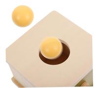 Tofficu Éducatif Bois Robuste pour Garçon Fille Mois Set de Motricité Fine avec Boîte à Balle Minimaliste Parcours de Jeux pour Apprentissage Sensoriel et Développement Moteur