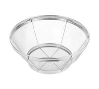 Tofficu Égouttoir Passoire Ménagère en Acier Inoxydable 22 Petits Trous, Grosse Capacité 1 Pièce, Panier à Laver Riz, Légumes et Pâtes pour Usage Domestique, Base Stable et Facile