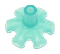 Tofficu Embout de Canne Antidérapant en Caoutchouc Base à Six Branches, Absorption des Chocs, pour Promenades Extérieures et Surfaces Variées, Couleur Vert Clair