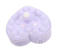 Tofficu Enceinte Portable sans Fil Forme de Gâteau Cœur Enceinte Rechargeable avec Lumière Ambiance pour Voiture Haut Parleur Mignon et Compact