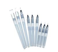 Tofficu Ensemble De Pinceaux Aquarelle Solubles 9 Pcs pour Artistes Débutants Multicolore Pinceaux à Eau Précis pour Peinture Artistique Loisirs Créatifs Vacances Loisirs